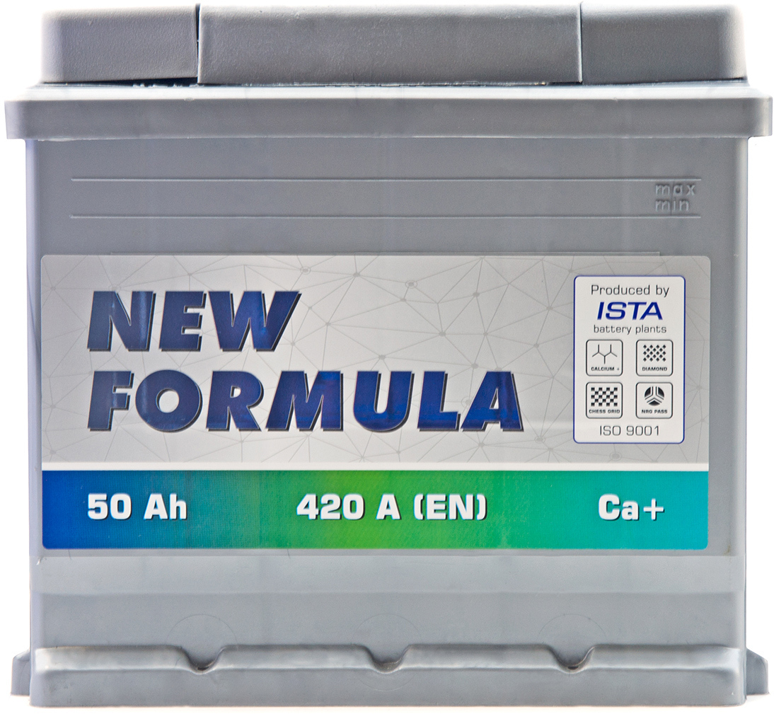 Акумулятор автомобільний NEW FORMULA 50Ah (+/-) 420EN (5502202210) фото1