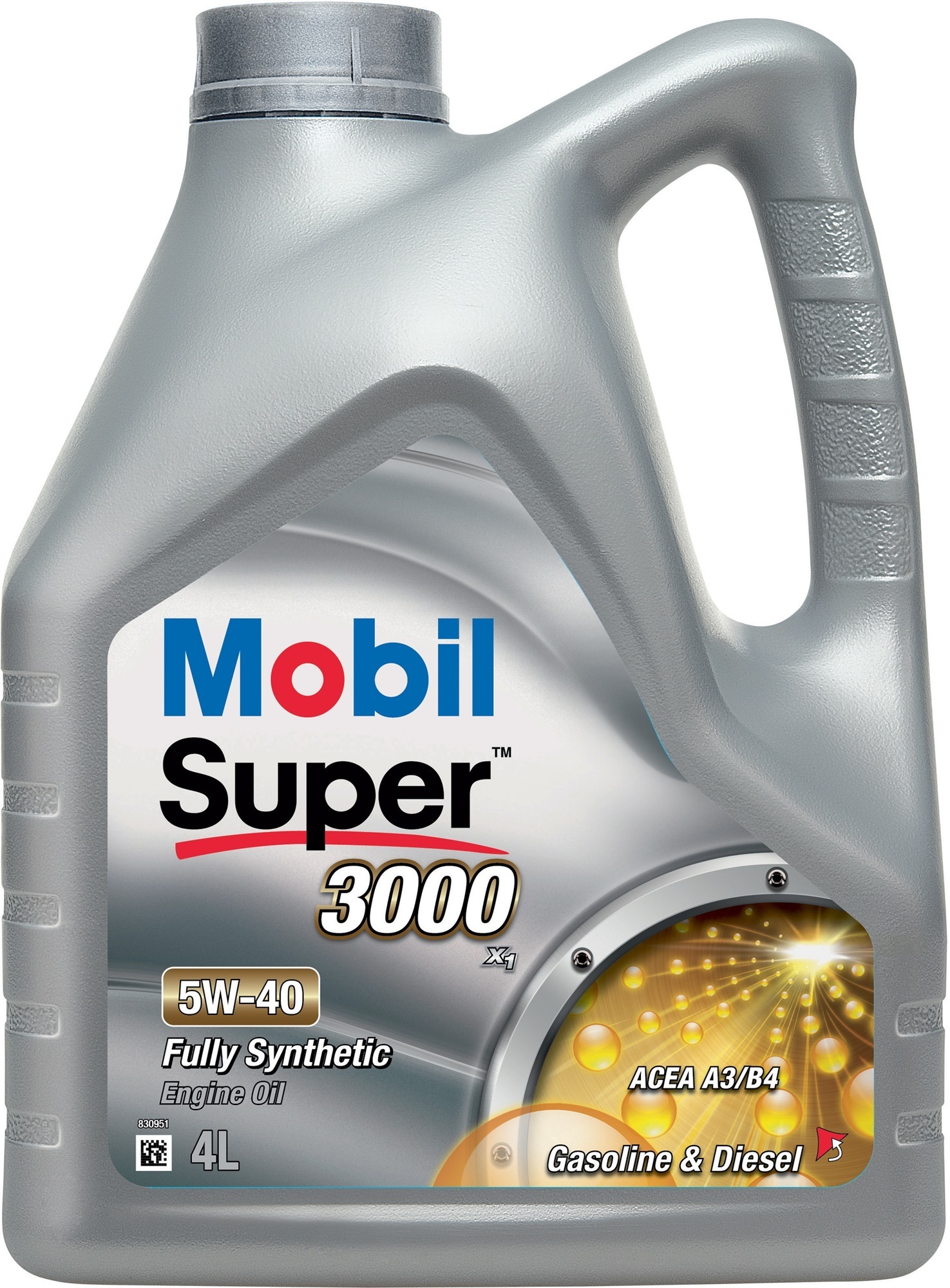 Моторное масло Mobil Super 3000 5w40 4 л фото1