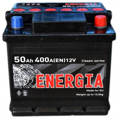 Акумулятор автомобільний ENERGIA 50Аh (000022385) фото1