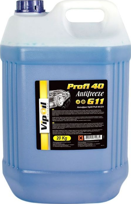 Антифриз VIPOIL G11 Profi 40 blue 20кг (701254) фото1