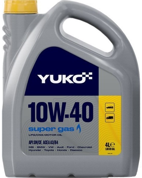 Моторна олива Yuko SUPER GAS 10W-40 4л (4820070245332) фото1