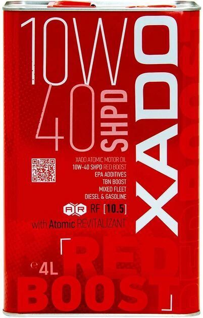 Моторное масло Xado 10W-40 SHPD Red Boost 4 л (ХА 26249) фото1