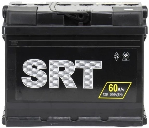 Акумулятор автомобільний SRT 6СТ-60АЗ (0) (-/+) (L2) 510А 12V фото1