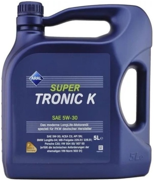 Моторное масло Aral SuperTronic K 5W-30, 5 л (73277)