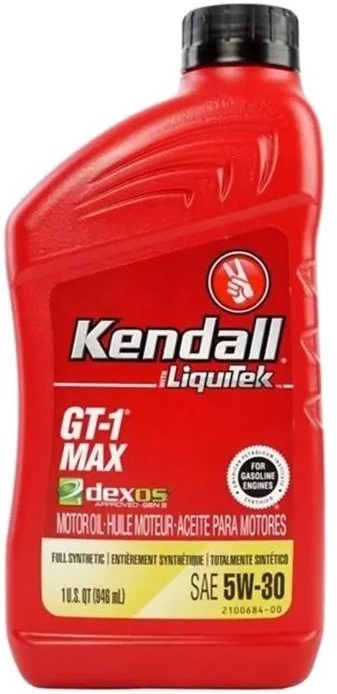 Моторное масло Kendall GT-1 Max Full Synthetic 5W-30 0,946 л фото1