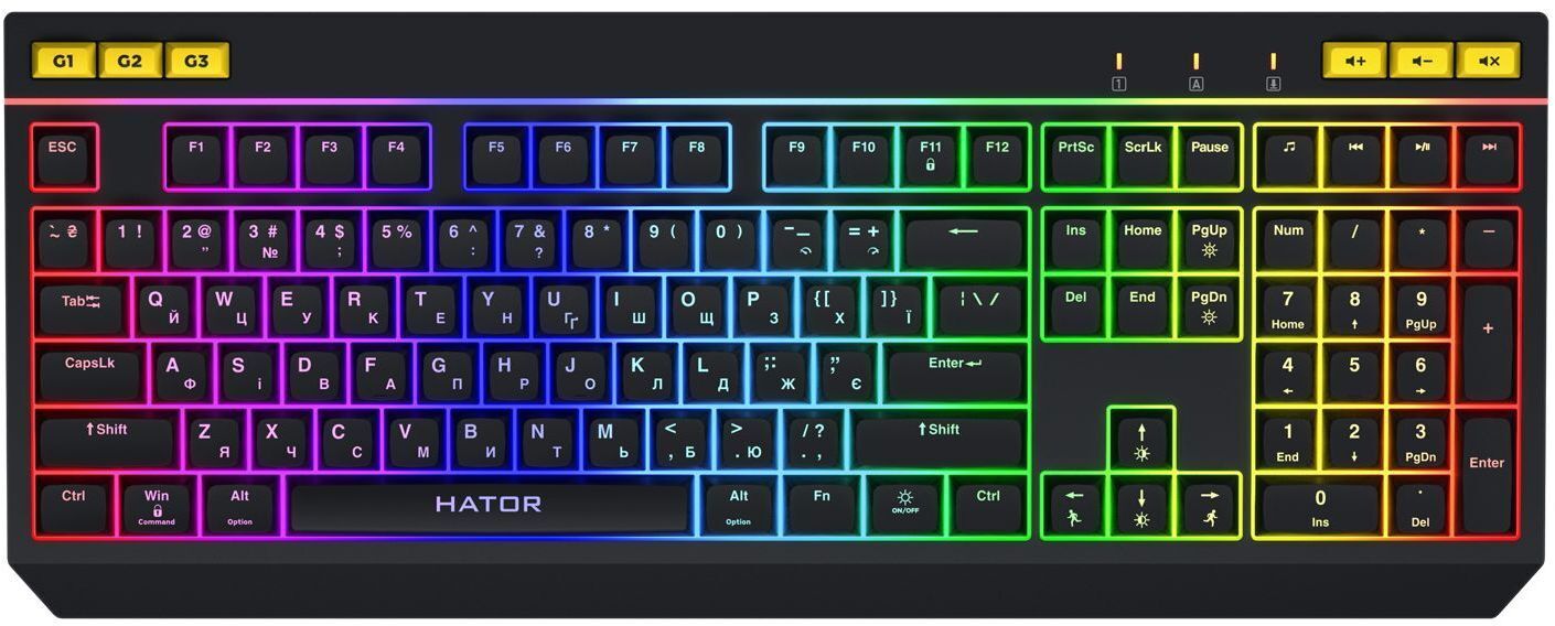 Игровая клавиатура Hator Icefall Black (HTK402UA)