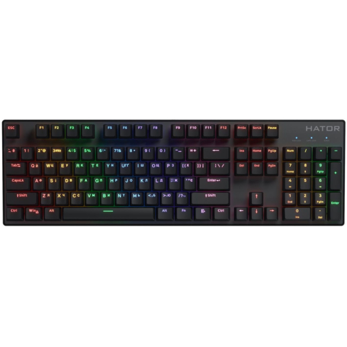 Игровая клавиатура Hator Icefall Mecha Rainbow Black (HTK104UA)