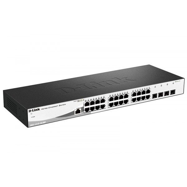 Коммутатор D-Link DGS-1210-28/ME 24x1G, 4xSFP  (DGS-1210-28/ME)