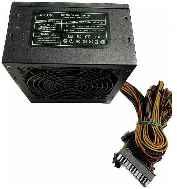 Блок питания Delux DLP-35D Black 500W 12Fan bulk фото1