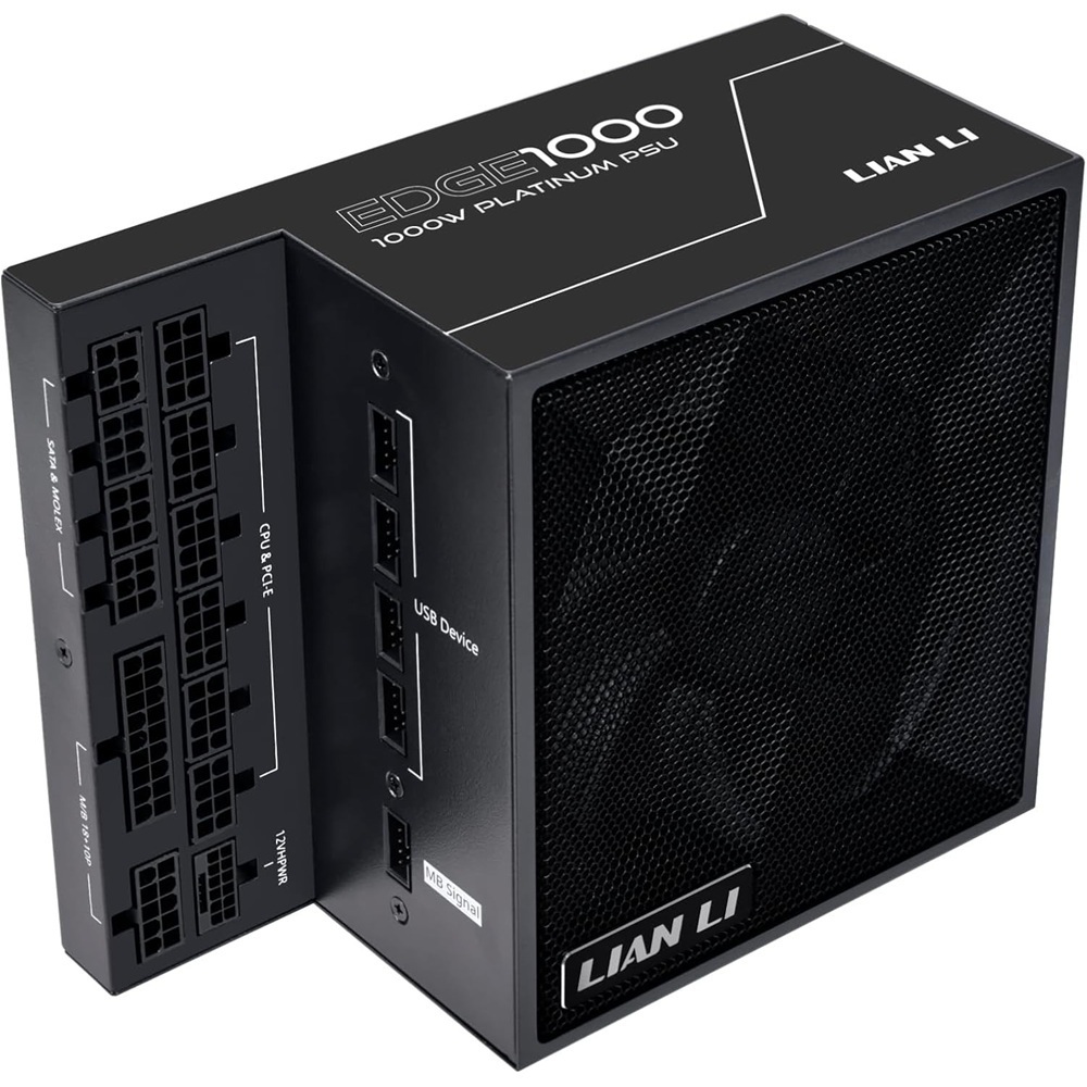Блок питания Lian Li EDGE1000, 80 Plus Platinum, Black, EU Cord (G9P.EG1000.BE00.EU) фото1