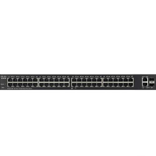 Комутатор Cisco SF220-48P 48-Port 10/100 PoE Smart Plus Switch (SF220-48P-K9-EU)фото