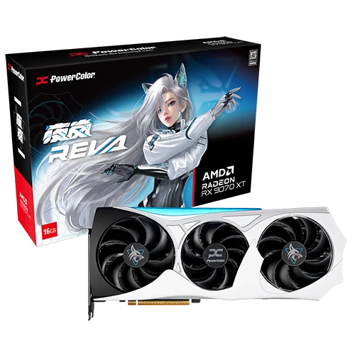 Видеокарта PowerColor AMD Radeon RX 9070XT 16GB GDDR6 Hellhound Reva Edition (RX9070XT 16G-L/OC/REVA)