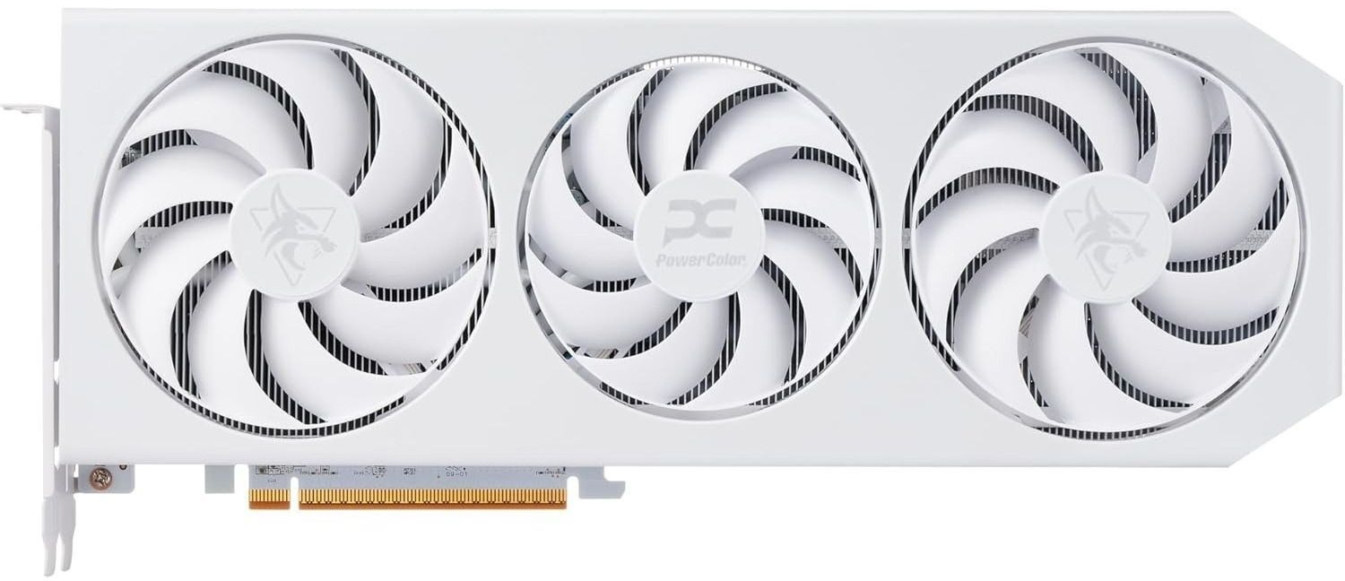 Видеокарта PowerColor AMD Radeon RX 9070 XT 16GB GDDR6 Hellhound Spectral White (RX9070XT 16G-L/OC/WHITE)