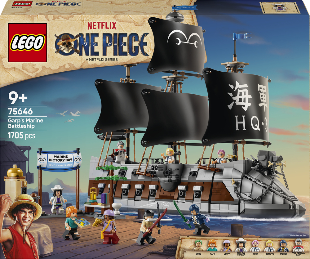 LEGO 75646 ONE PIECE Морський бойовий корабель Ґарпа фото1