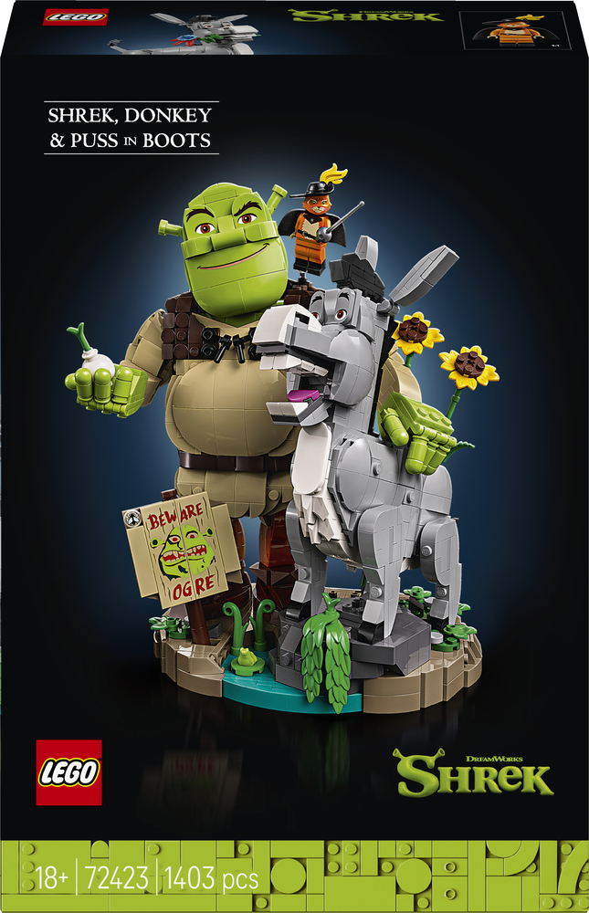 LEGO 72423 Shrek Шрек, Осел и Кот в сапогах фото1