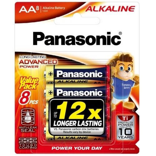 Батарейка Panasonic Alkaline Power щелочная AA блистер, 8 шт.