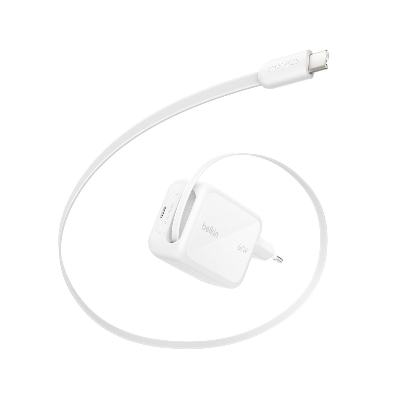 Зарядное устройство сетевое Belkin 67Вт USB-C PD PPS, белый фото1