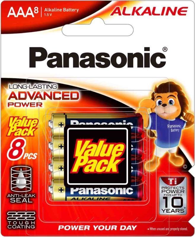 Батарейка Panasonic Alkaline Power щелочная AAA блистер, 8 шт.