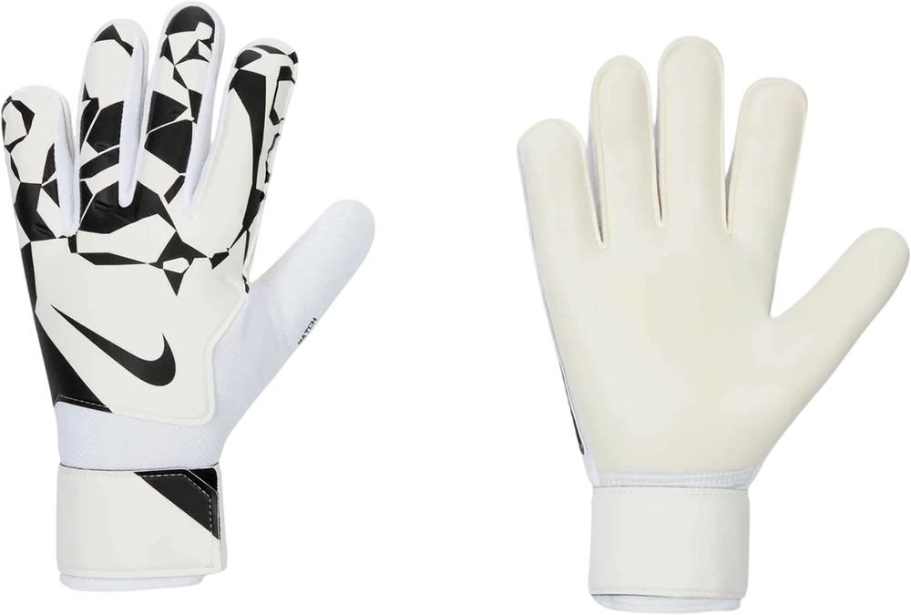 Вратарские перчатки Nike NK GK MATCH JR-HO24 белый, черный Дет 5 (15,6 см)