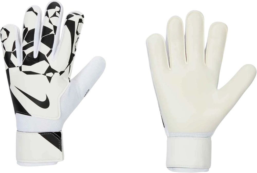 Вратарские перчатки Nike NK GK MATCH JR-HO24 белый, черный Дет 7 (19,6 см)