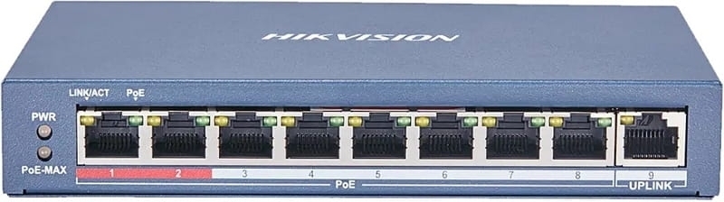 Комутатор Hikvision DS-3E0109P-E(C) фото1