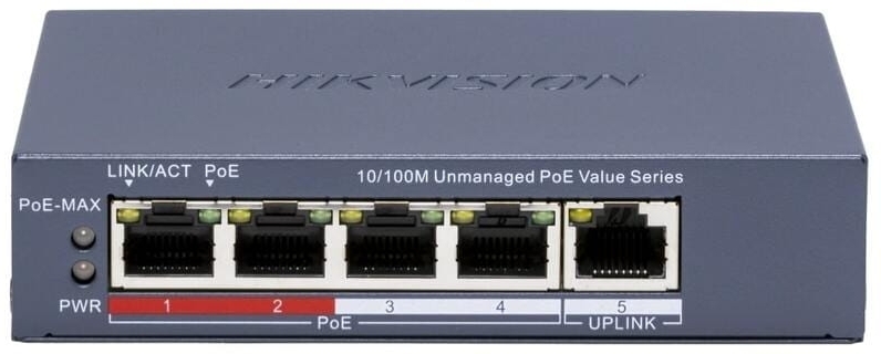 Комутатор Hikvision DS-3E0105P-E/M(C) PoE фото1