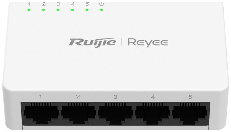 Комутатор Ruijie Reyee RG-ES08G-L (8xGE, настільний, безшумний, пластик) фото1