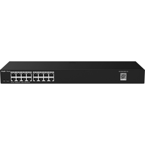 Коммутатор Ruijie Reyee RG-ES216GC-V2 (16xGE, 19-inch Rack-mountable Steel Case, Ruijie Cloud, Web Smart)
