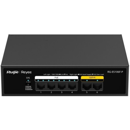 Коммутатор Ruijie Reyee RG-ES106F-P