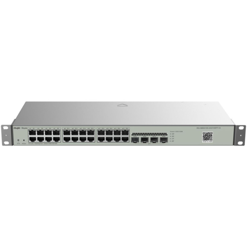 Коммутатор Ruijie Reyee RG-NBS3100-24GT4SFP-V2 (24xGE, 4xSFP Uplink, Cloud Managed, L2,Rack-mountable Steel Case)