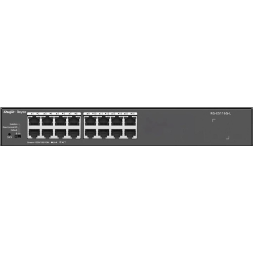 Коммутатор Ruijie Reyee RG-ES116G-L (16xGE, Rack-mountable Steel Case)