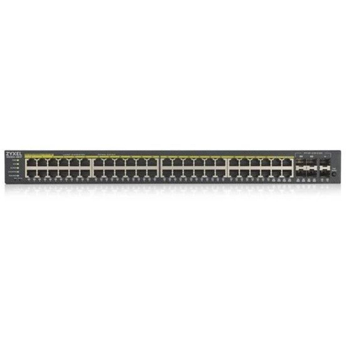 Коммутатор ZYXEL GS1920-48HPv2 GS192048HPV2-EU0101F (44xGE, 4xGE/SFP, 2хSFP, 48хGE PoE, Max PoE 375)
