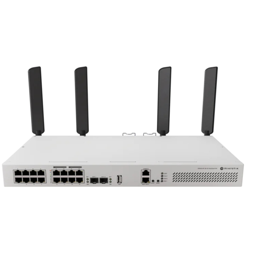 Коммутатор MikroTik CRS418-8P-8G-2S+5axQ2axQ-RM (WiFi6, AX3600, 8xGE POE, 8xGE LAN, 2xSFP+, 2xPSU AC