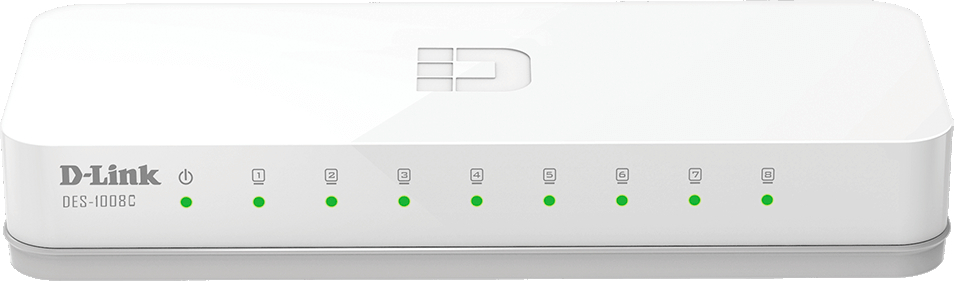 Комутатор D-Link DES-1008C/B1A 8xFE фото1