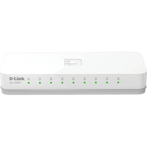 Коммутатор D-Link DES-1008C/B1A 8xFE