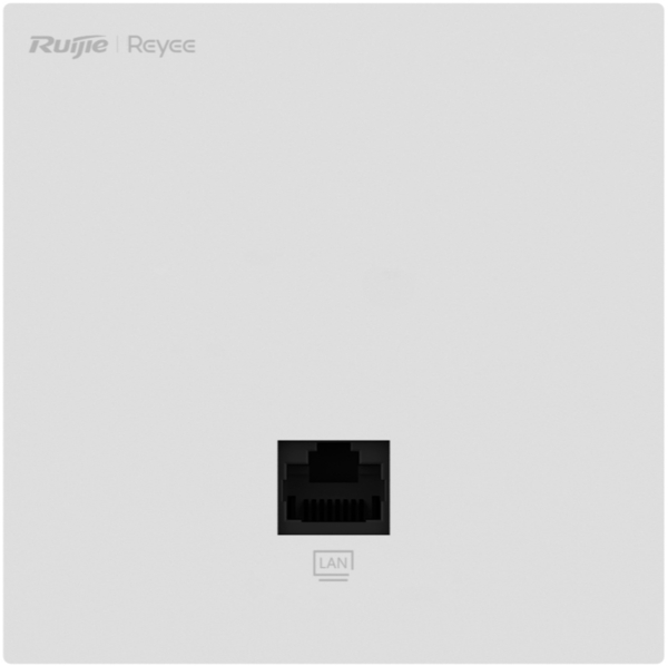 Точка доступа Ruijie Reyee AC1300, 1xGE PoE in, 1xGE, wall plate, MU-MIMO 2x2, PoE, L2/L (RG-RAP1201