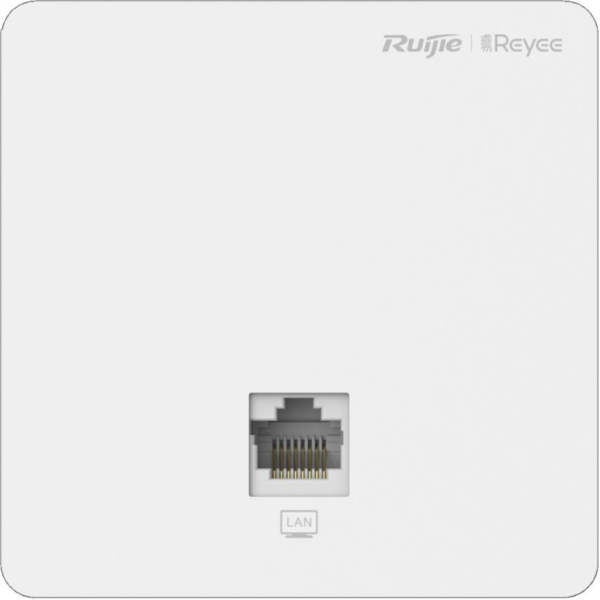 Точка доступу Ruijie Reyee AC1300, 1xFE, wall plate, MU-MIMO, PoE (RG-RAP1200(F))