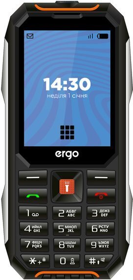Мобильный телефон Ergo E283 Dual Sim Black Orange фото1
