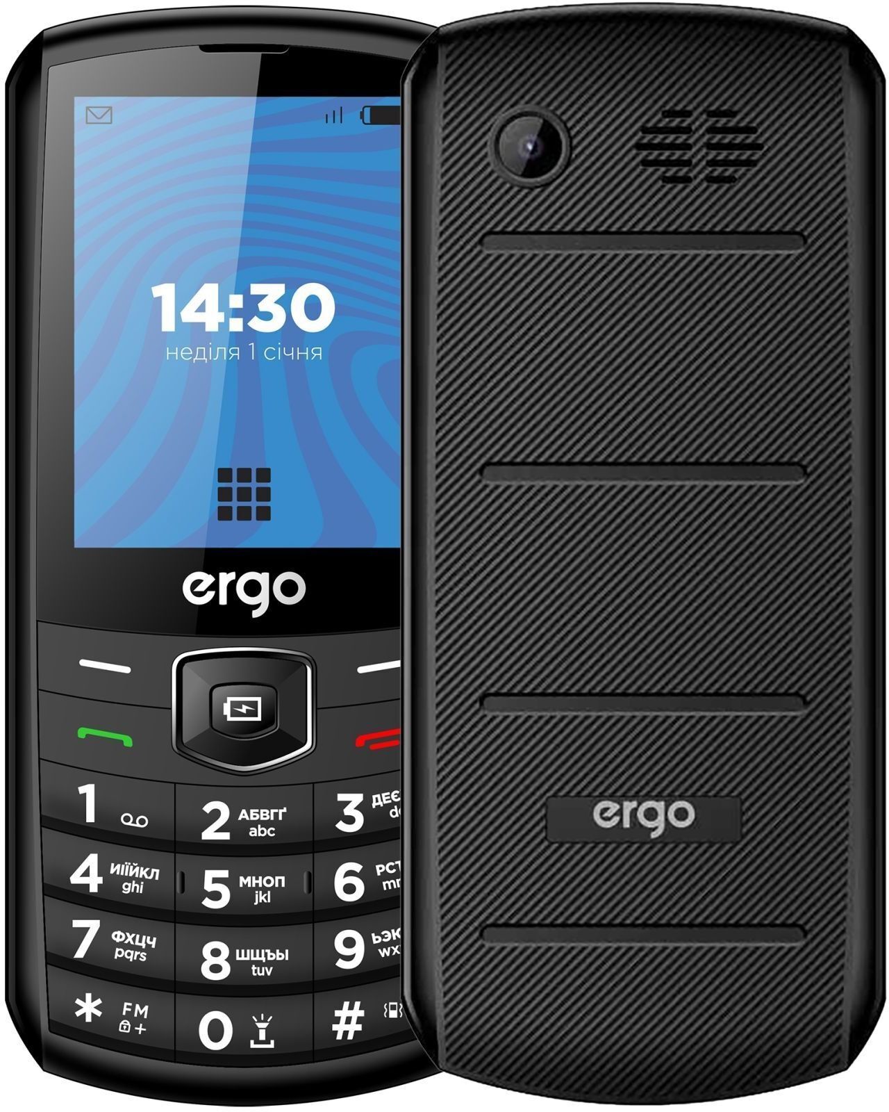 Мобильный телефон Ergo E285 Dual Sim Black фото1