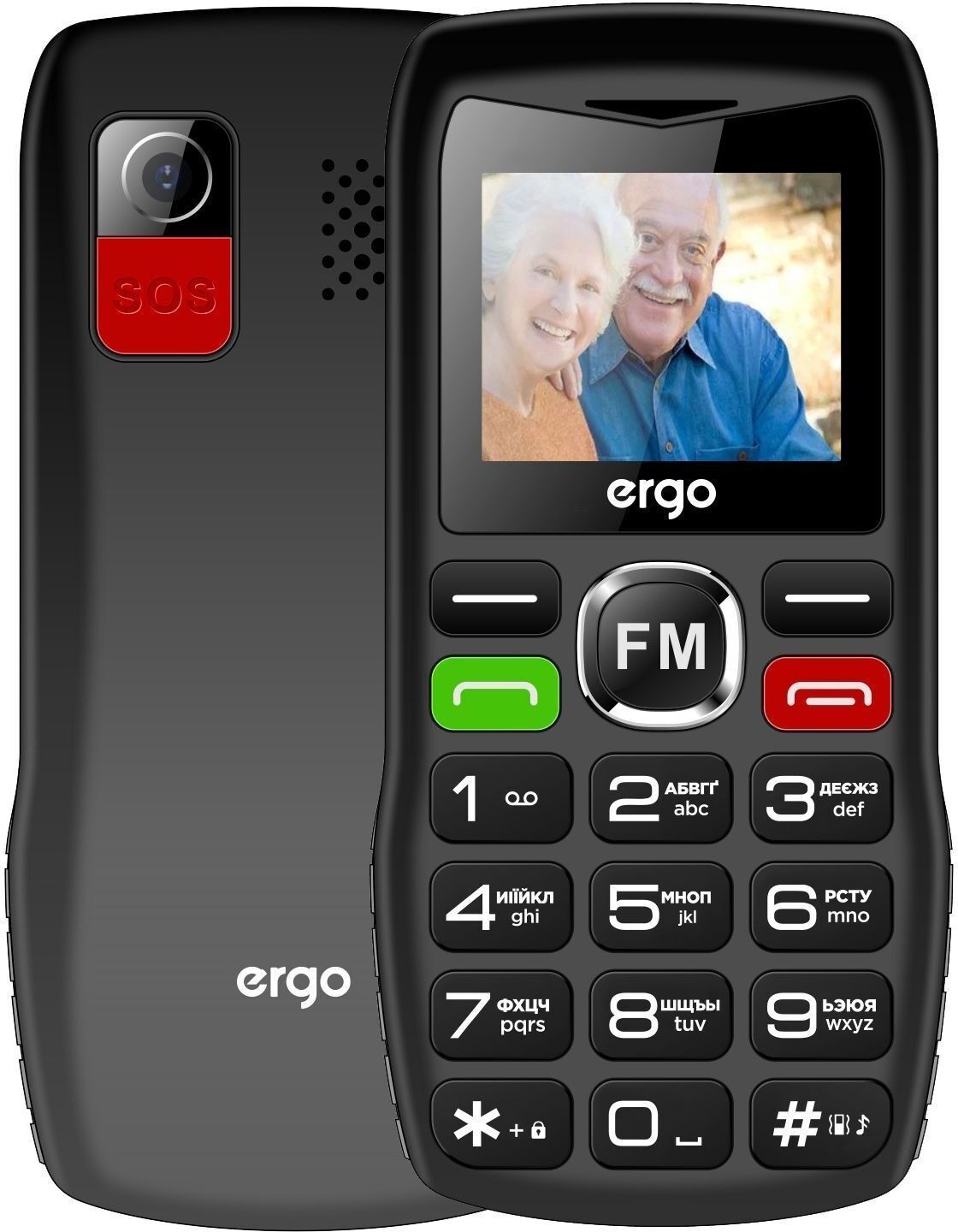 Мобильный телефон Ergo R182 Dual Sim Black фото1