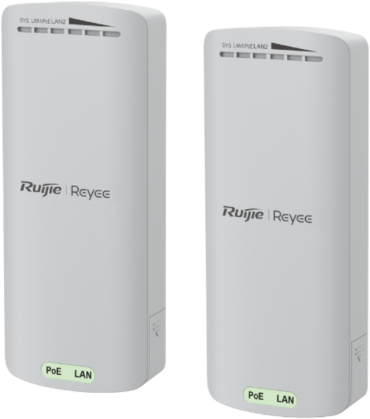 Точка доступа Ruijie Reyee WiFi bridge, 2,4Ghz, 300Mbps, 2xFE PoE, IP55 (RG-EST100-E)