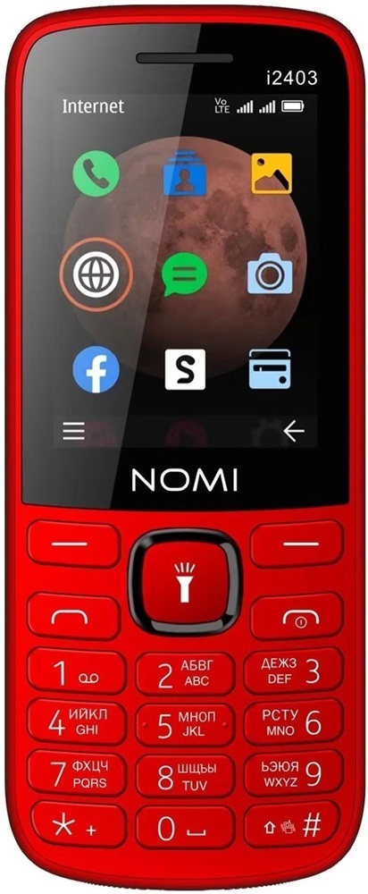 Мобильный телефон Nomi i2403 Dual Sim Red фото1