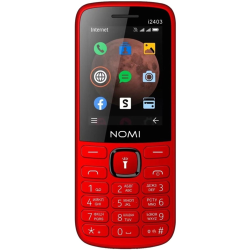 Мобильный телефон Nomi i2403 Dual Sim Red (996624)