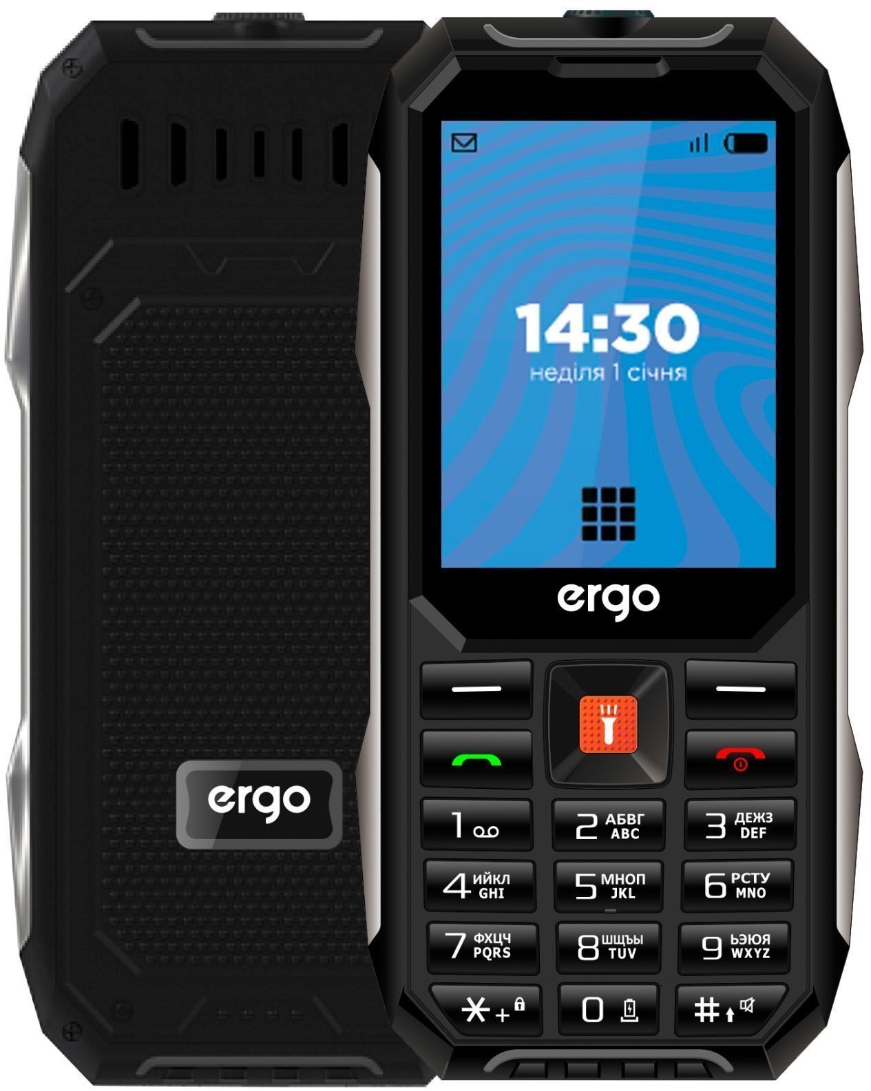 Мобильный телефон Ergo E283 Dual Sim Black фото1