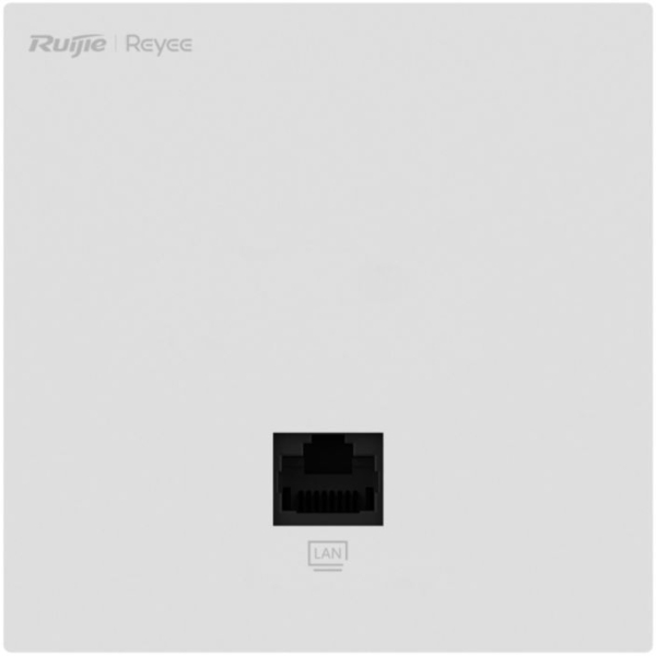 Точка доступа Ruijie Reyee AX3000, 1xGE PoE in, 1xGE, wall plate, MU-MIMO 2x2, PoE, L2/L (RG-RAP1261