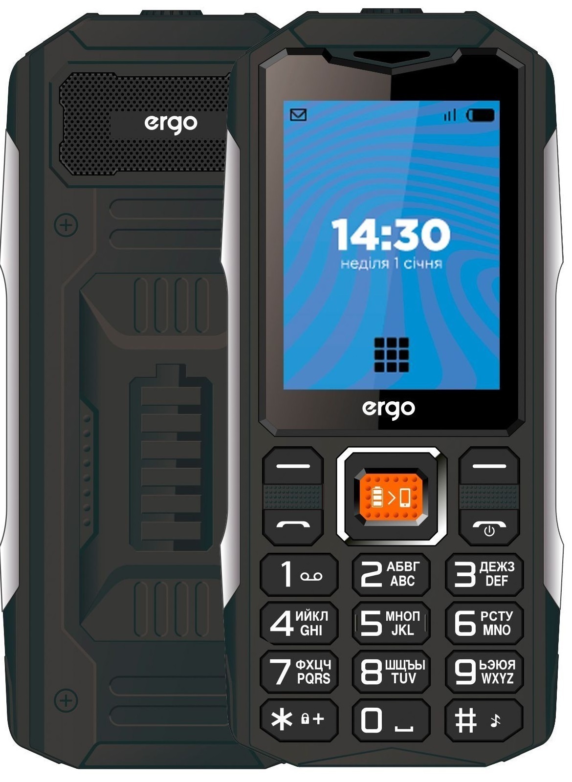 Мобильный телефон Ergo E242 Dual Sim Black фото1
