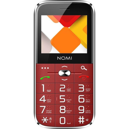 Мобильный телефон Nomi i220 Dual Sim Red (503949)