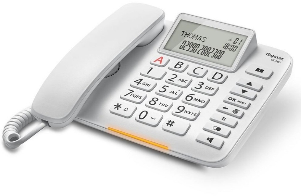 Дротовий телефон Gigaset DL380 IM White (S30350S217R102) фото1