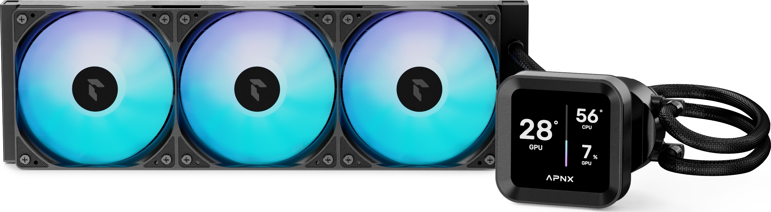Система водного охлаждения APNX LC1-D 360 BK (APLA-SV36117.11); Intel: 1851/1700/1200/115X, AMD: A