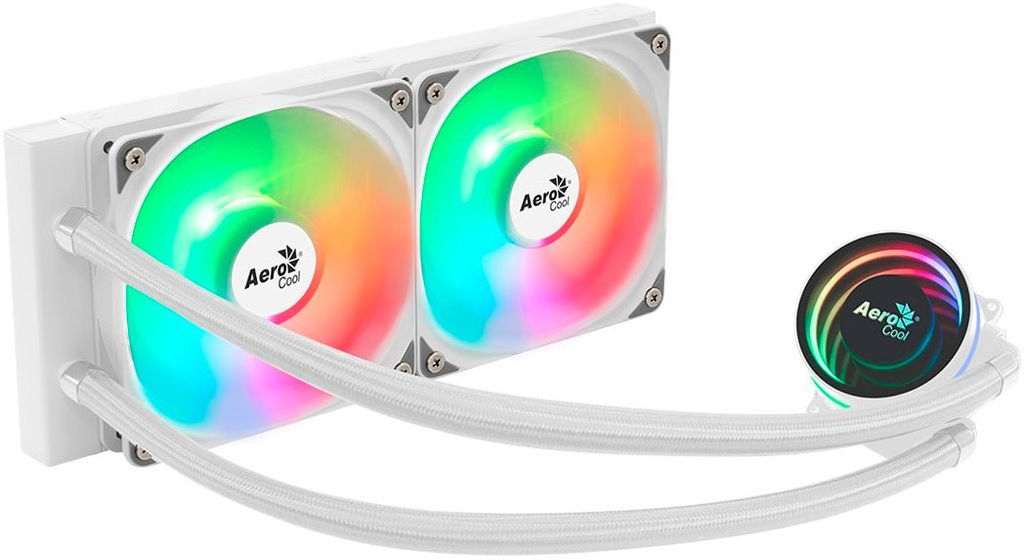 Система жидкосного охлаждения AeroCool Oasis L240 White (ACLA-OA24117.21); Intel: 1851/1700/1200/1150